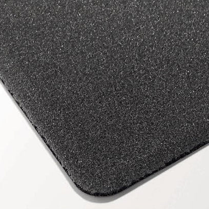 Durable Polypropylene Non-Slip Desk Mat with Contoured Edge - Black - Image 3
