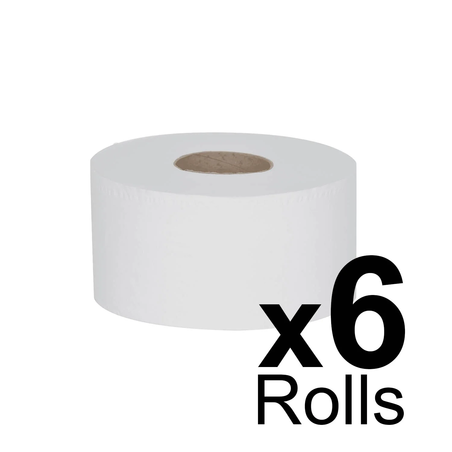 Essentials Jumbo Roll 3" - 2ply - 76mm x 300m - Case of 6 - Image 2