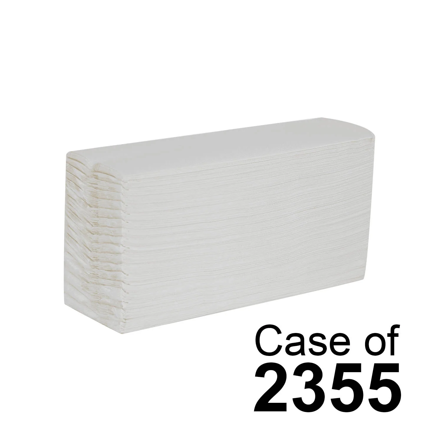 Essentials White C-Fold Hand Towel - 2ply x 2355 - Image 2