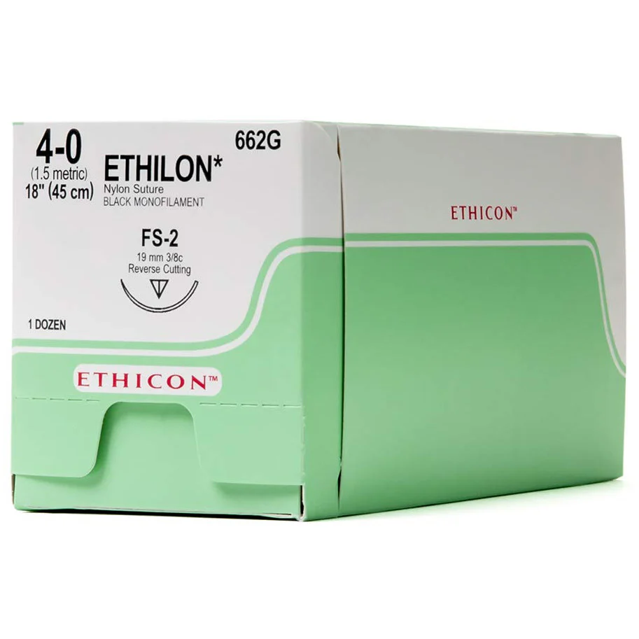 Ethilon BLK 45cm M1.5 USP4/0 S/A FS-2 Single - Image 2