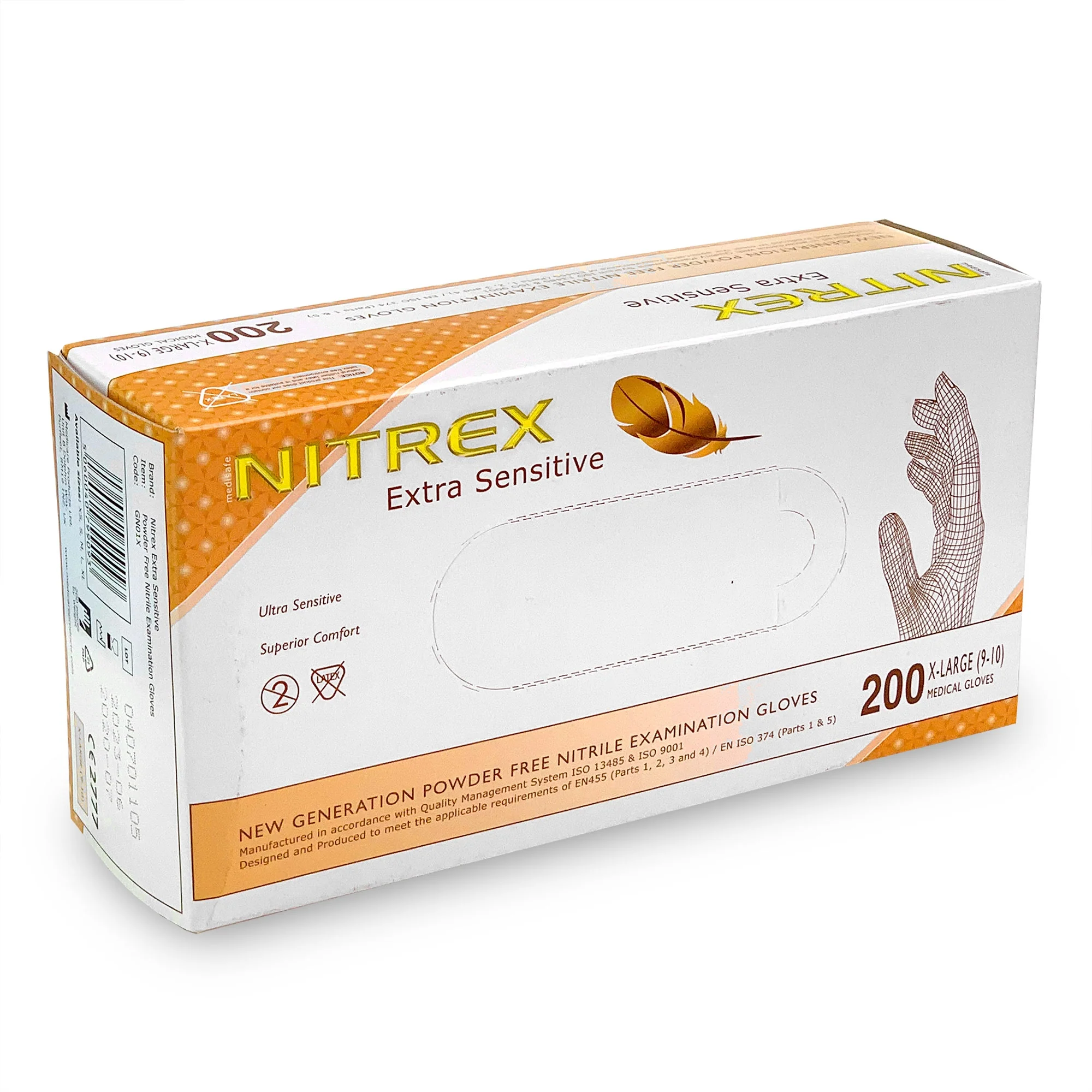 Extra Large Nitrile Gloves x 200 [Certified EN455] - Image 2