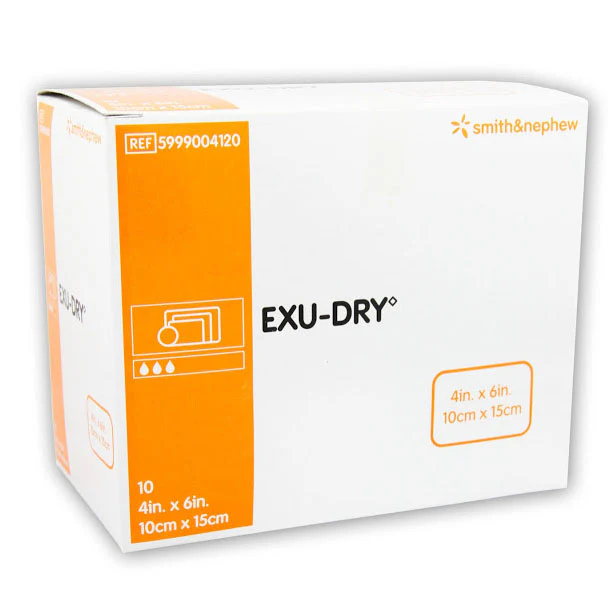 EXU-DRY Anti-Shear Wound Dressing - 15cm x 23cm - Pack of 12