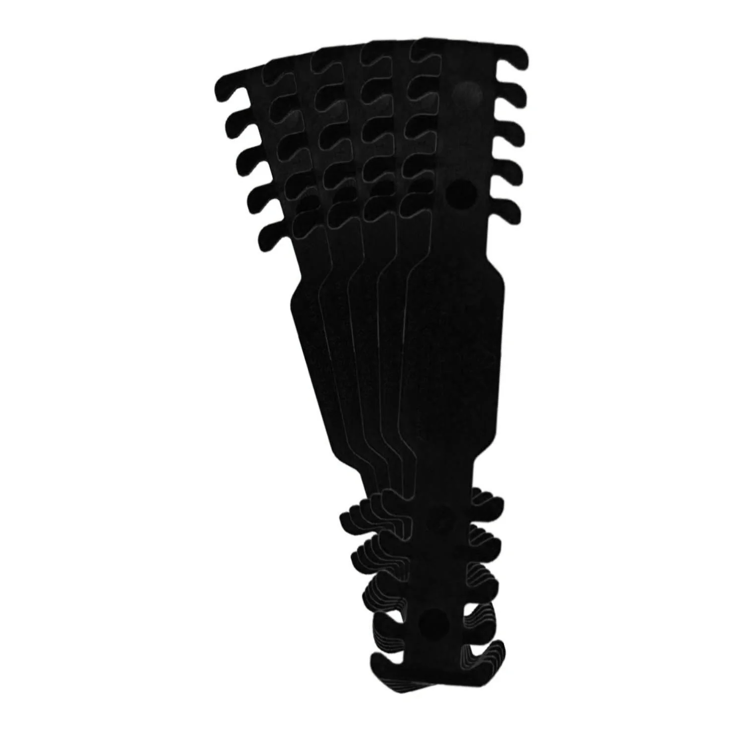 Face Mask Strap Fastener Ear Guard - Black - Pack of 5