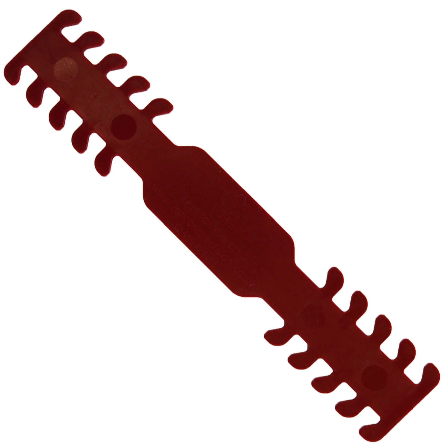 Face Mask Strap Fastener Ear Guard - Dark Red - Pack of 5 - Image 3