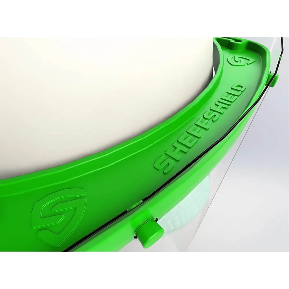 Face Shield x1 - Green [EN166] [Reusable] [Replaceable Visor] - Image 3