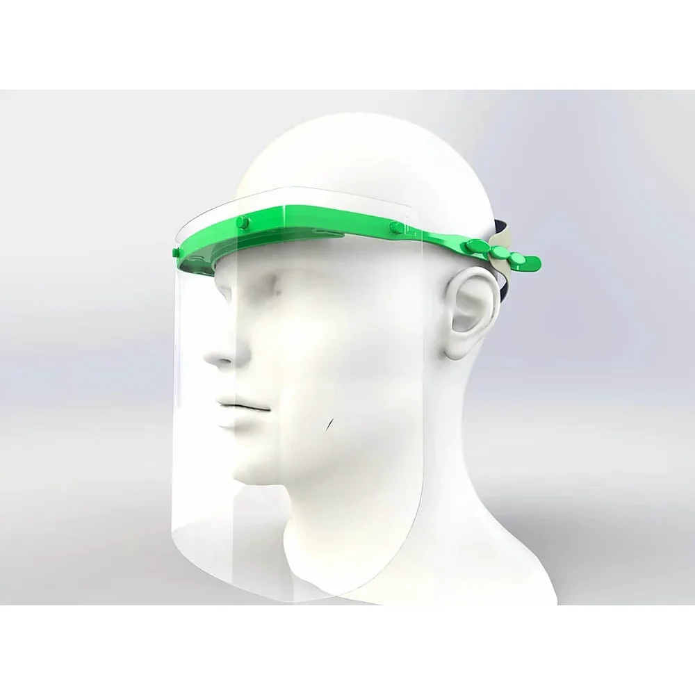 Face Shield x1 - Green [EN166] [Reusable] [Replaceable Visor] - Image 5