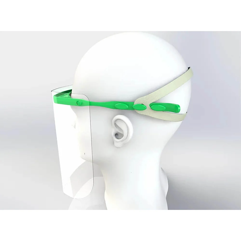 Face Shield x1 - Green [EN166] [Reusable] [Replaceable Visor] - Image 6