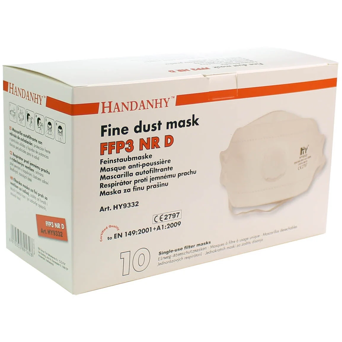 FFP3 Face Mask x 10 [Valved] - Image 4