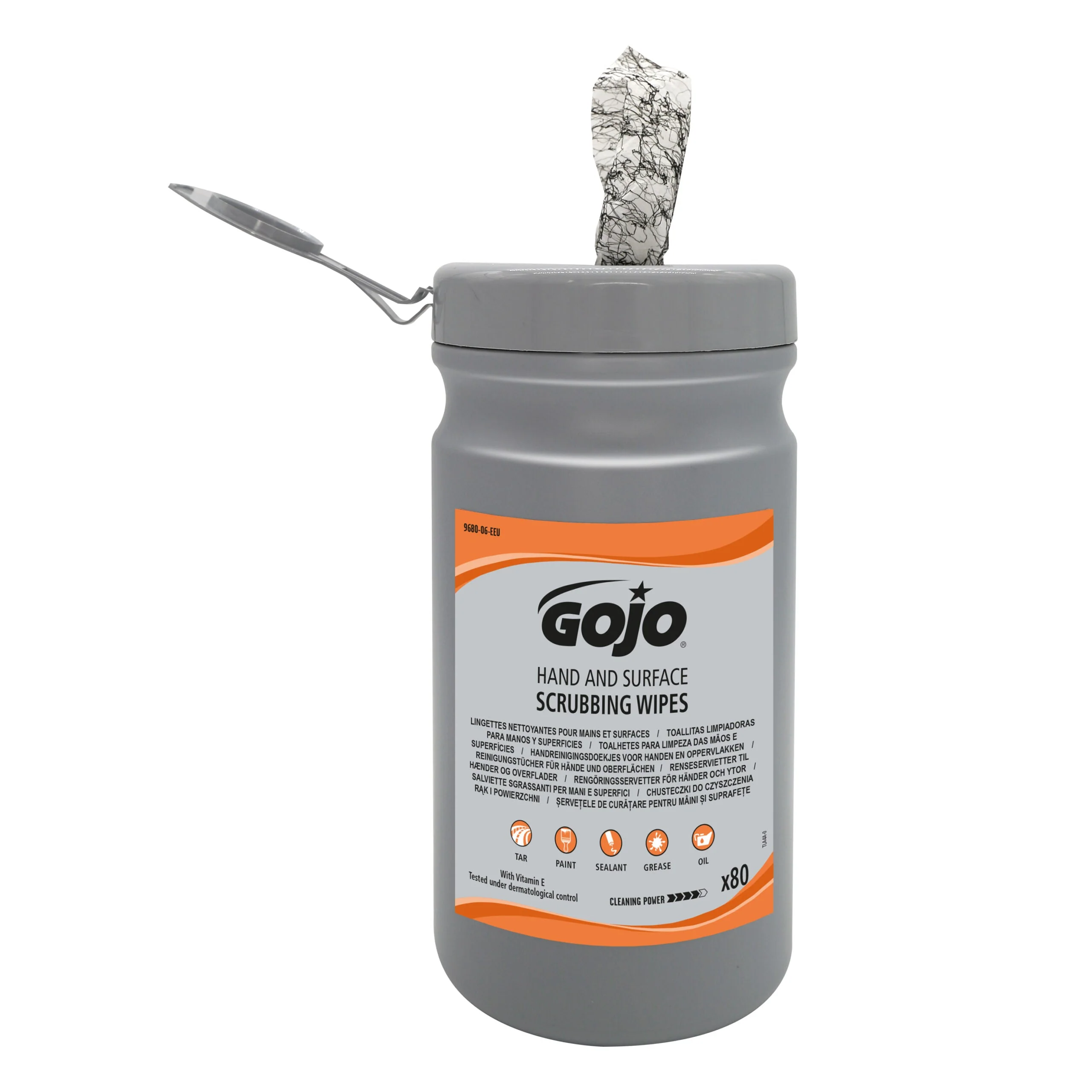 GOJO Hand & Surface Scrubbing Wipes  80 Wipes - CLEARANCE - Short Dated 08/2024