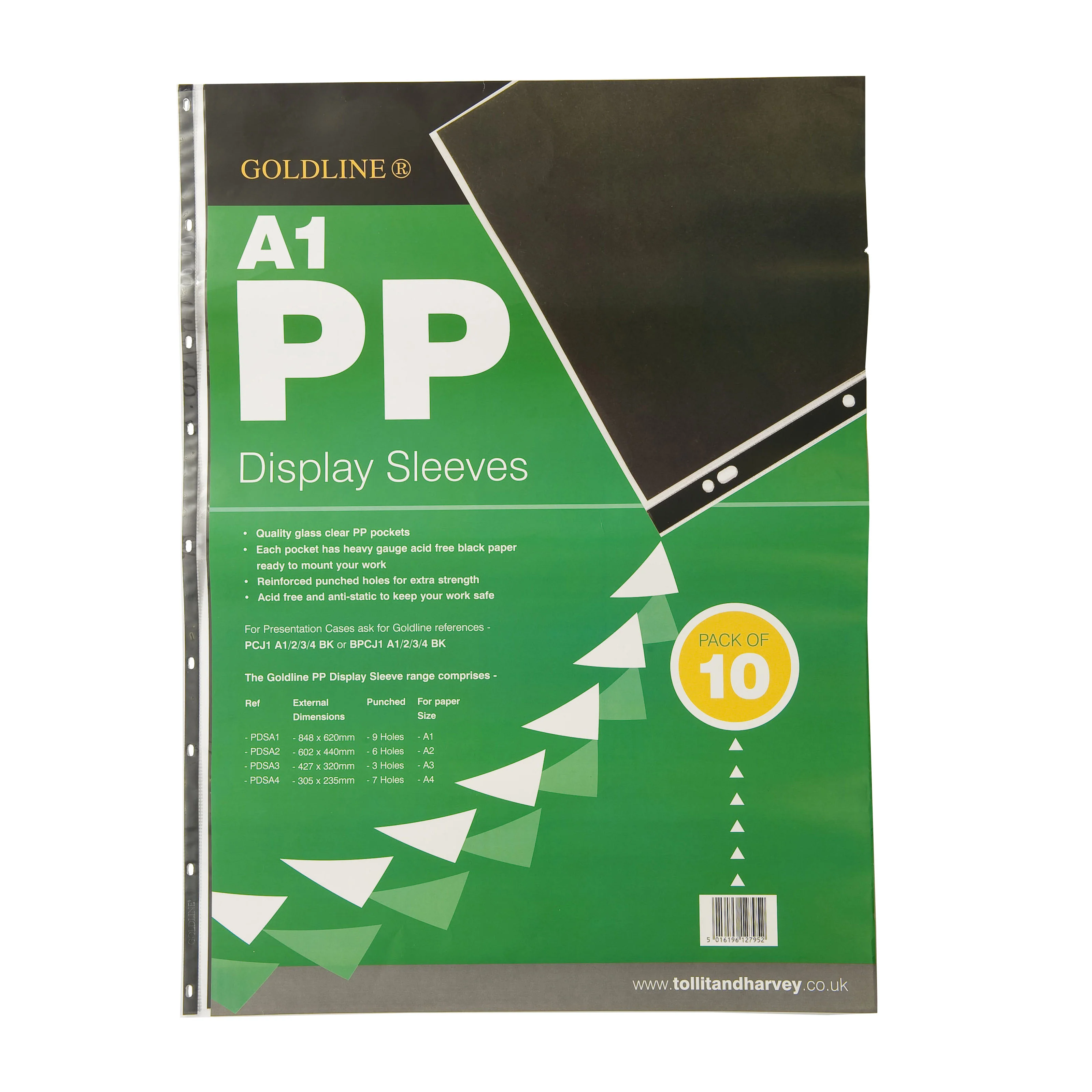 Goldline Polypropylene Display Sleeves A1 (10) PDSA1Z