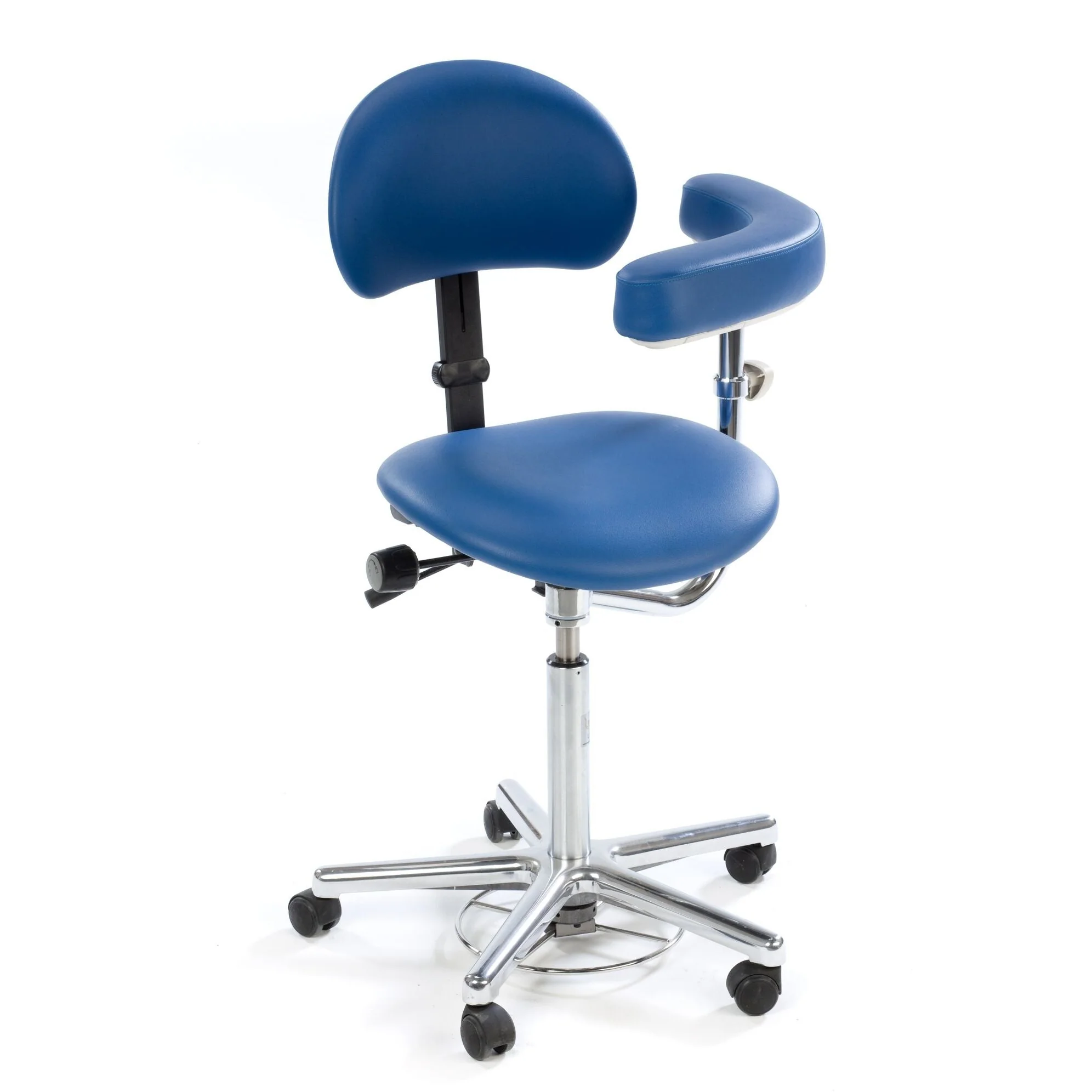 Harris Clinic Chair - High Model - Height Range 54-68cm - ATLANTIC BLUE