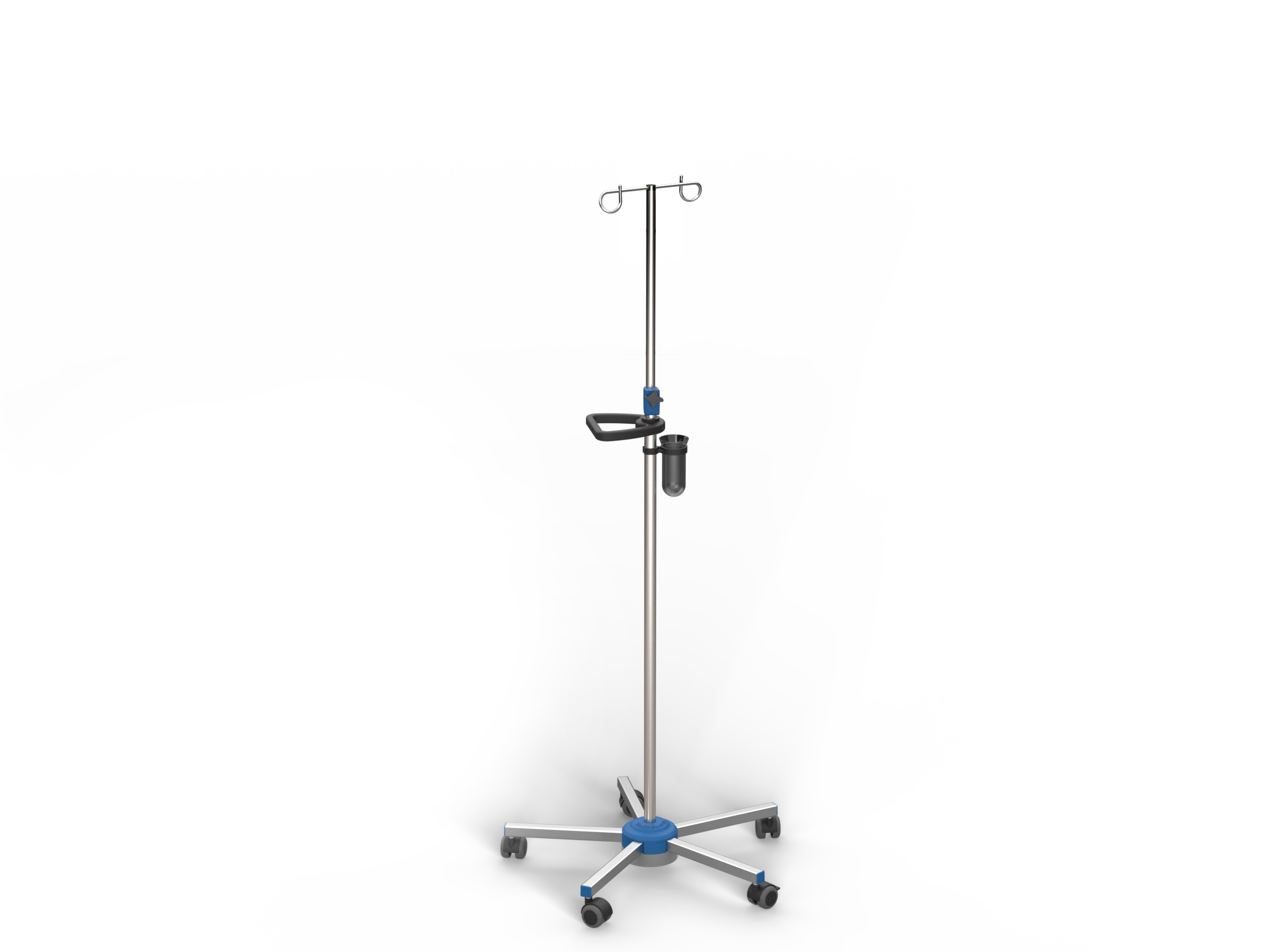 Height Adjustable IV Drip Stand - Mobile - Image 2