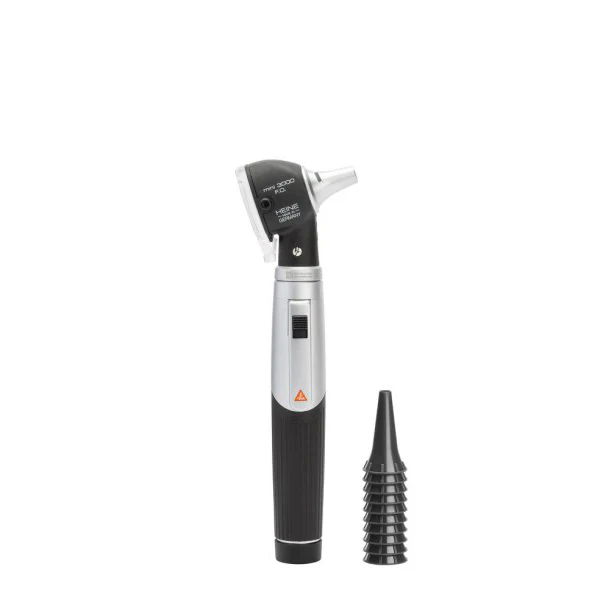 Heine Mini 3000 F.O Otoscope Kit 2.5V - Battery Handle + AllSpec Disposable Tips - Image 2