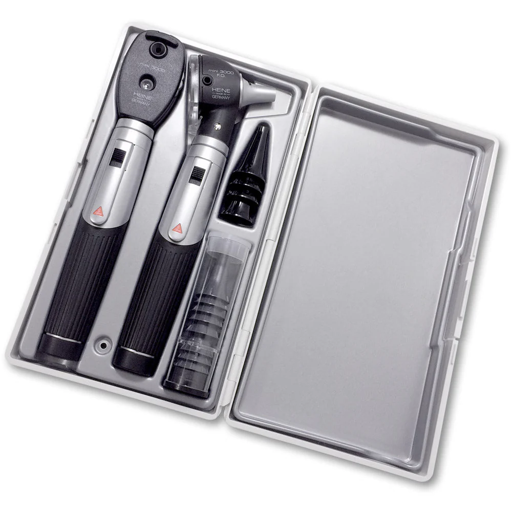 HEINE mini3000 Ophthalmoscope/F.O Otoscope Diagnostic Set - Over Engraved - Image 2