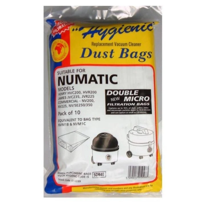 Henry Hoover Numatic Paper Bags - 10 Pack