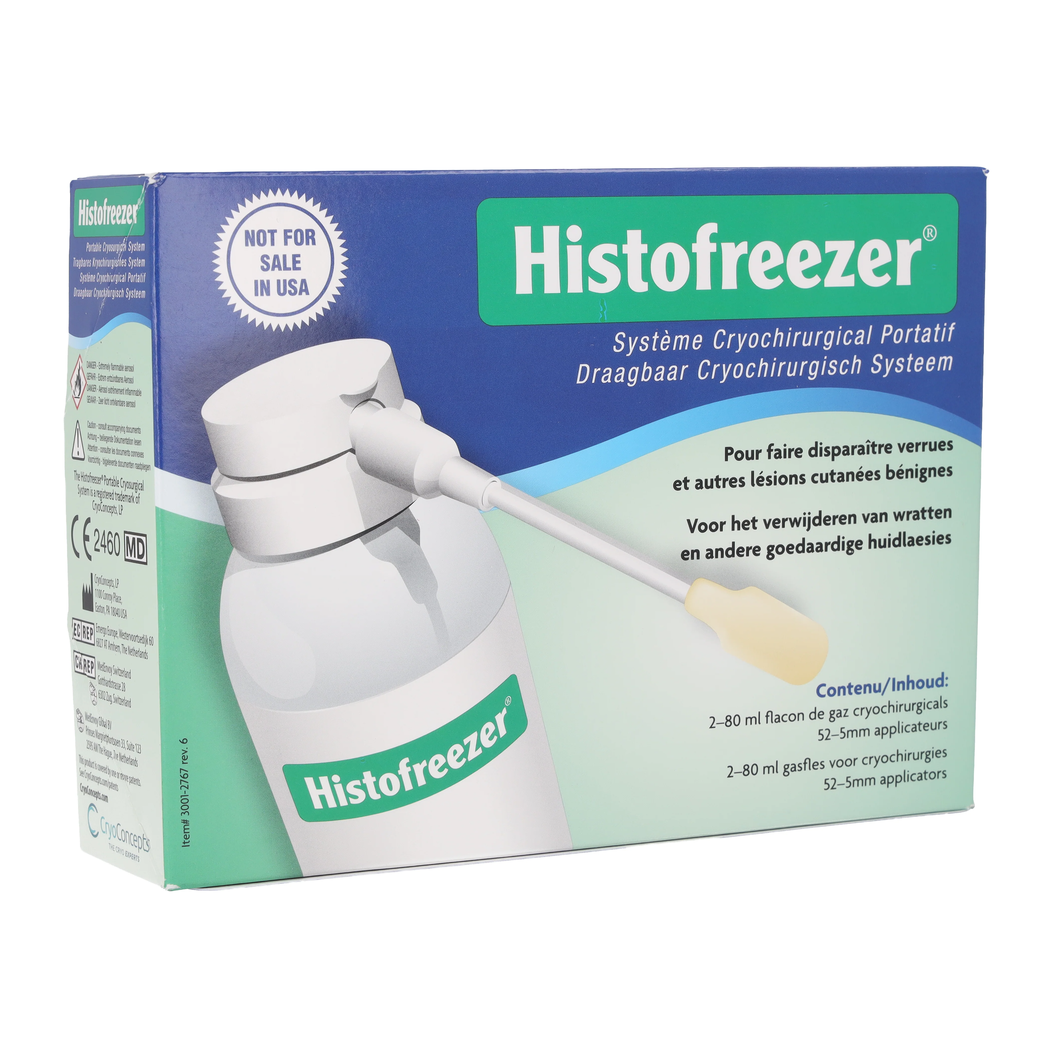 Histofreezer Portable Cryosurgical System - 5mm x 52 Standard Applicators - 2 x 80ml Bottles - Image 4