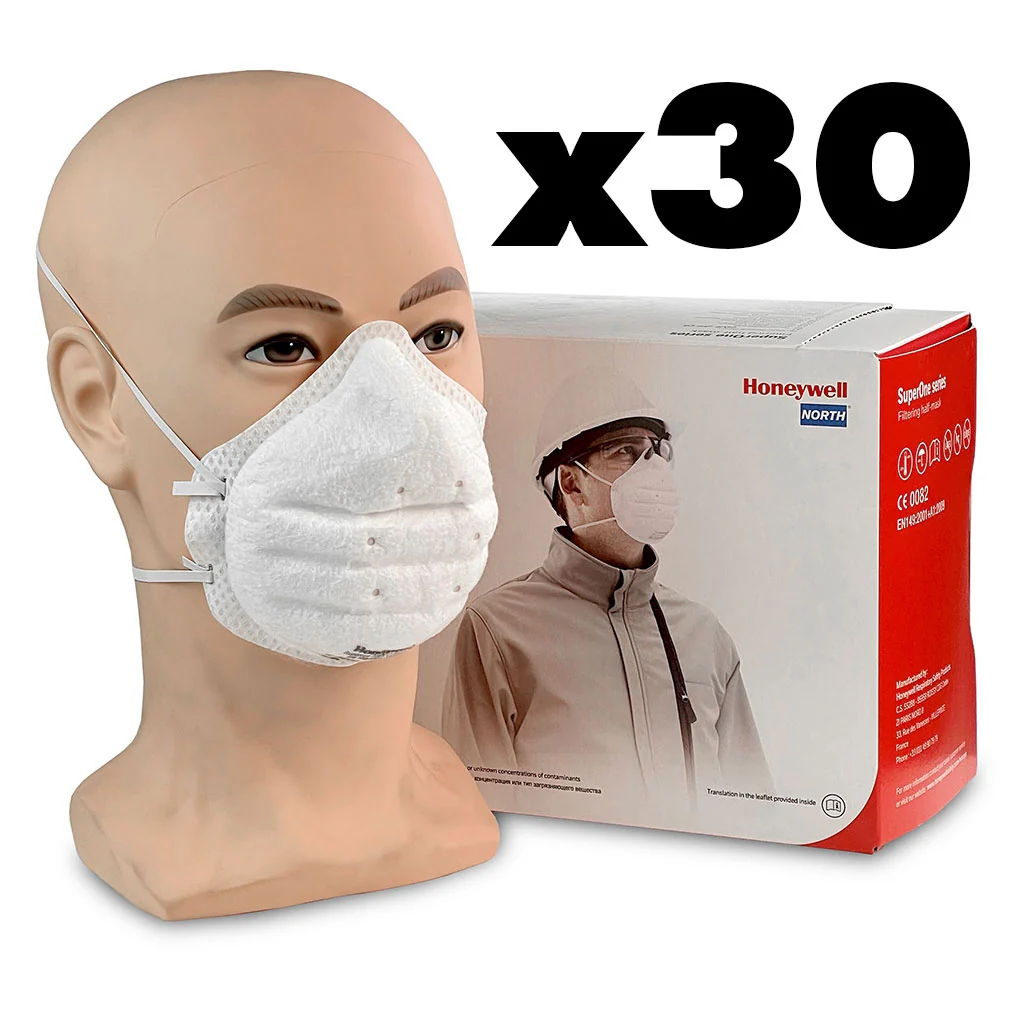 Honeywell FFP2 Face Masks - SuperOne 3205 Respirator - Box of 30