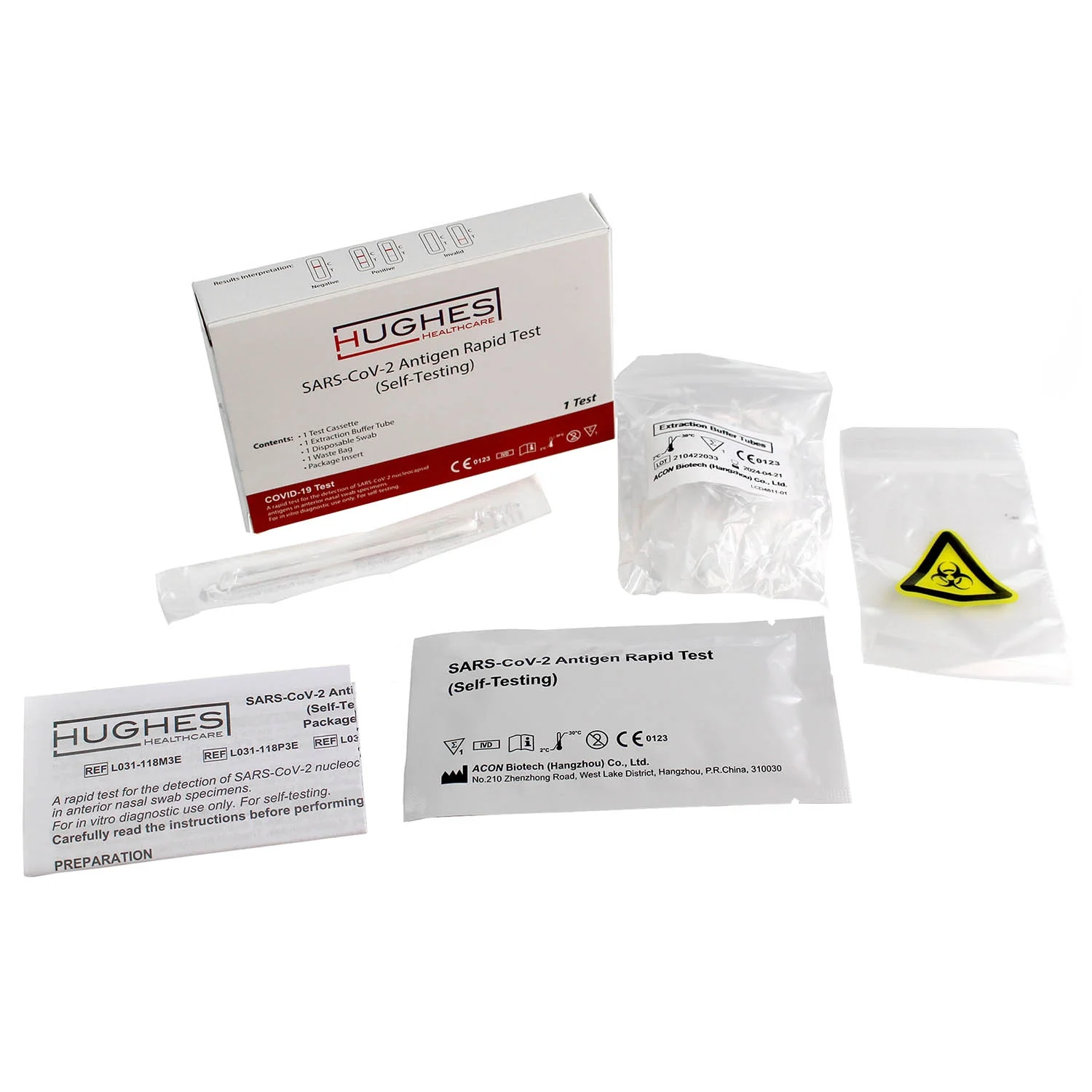 Hughes Healthcare COVID-19 Rapid Antigen Lateral Flow Test Kit x 1 - Image 5