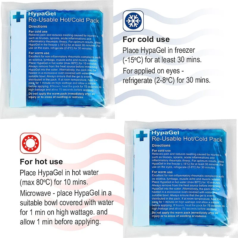 HypaGel Hot/Cold Therapy Pack, Compact - 13 x 14 cm - Single - Image 2
