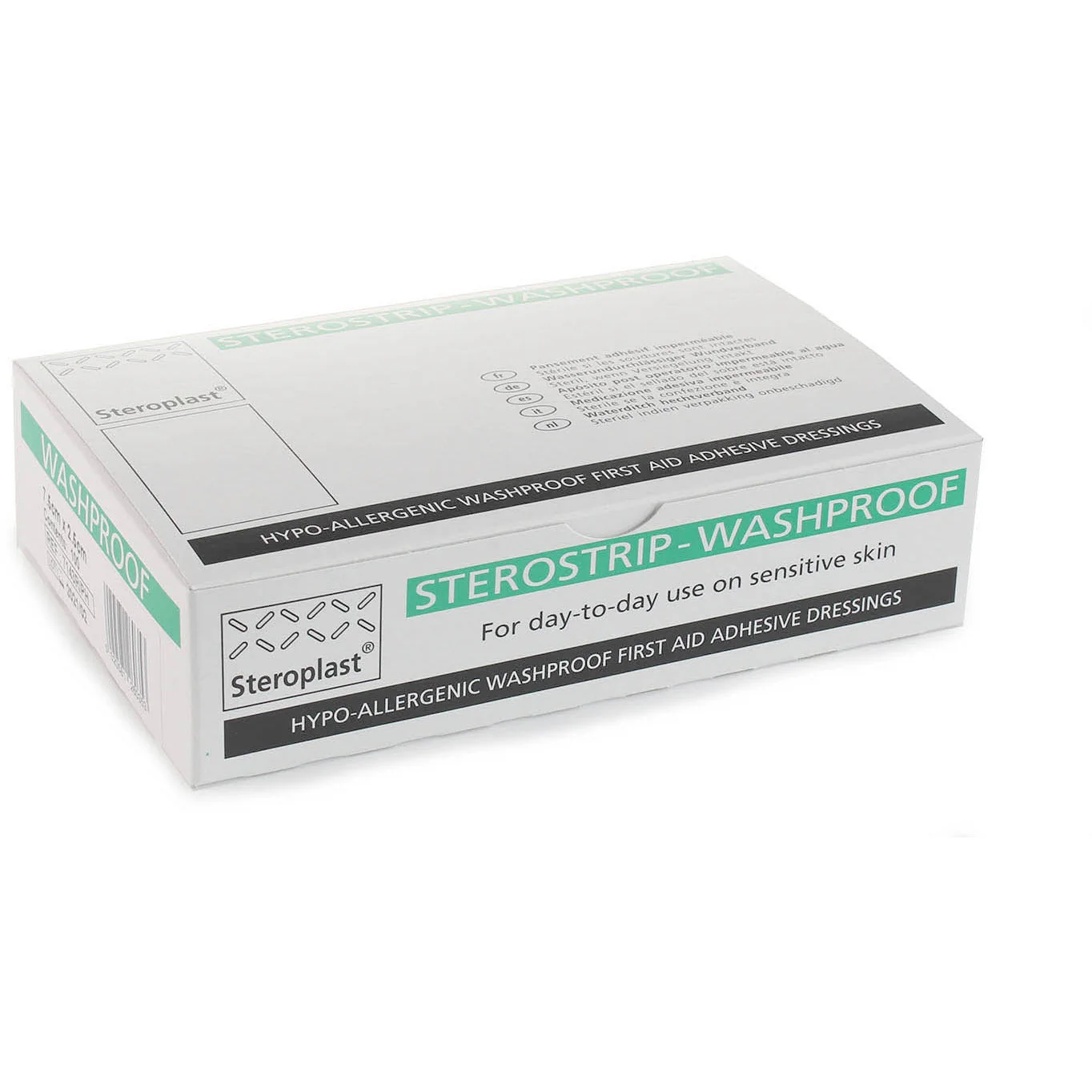 Hypo-Allergenic Sterostrip Washproof Plasters - 6cm x 2cm x 100 - Image 2