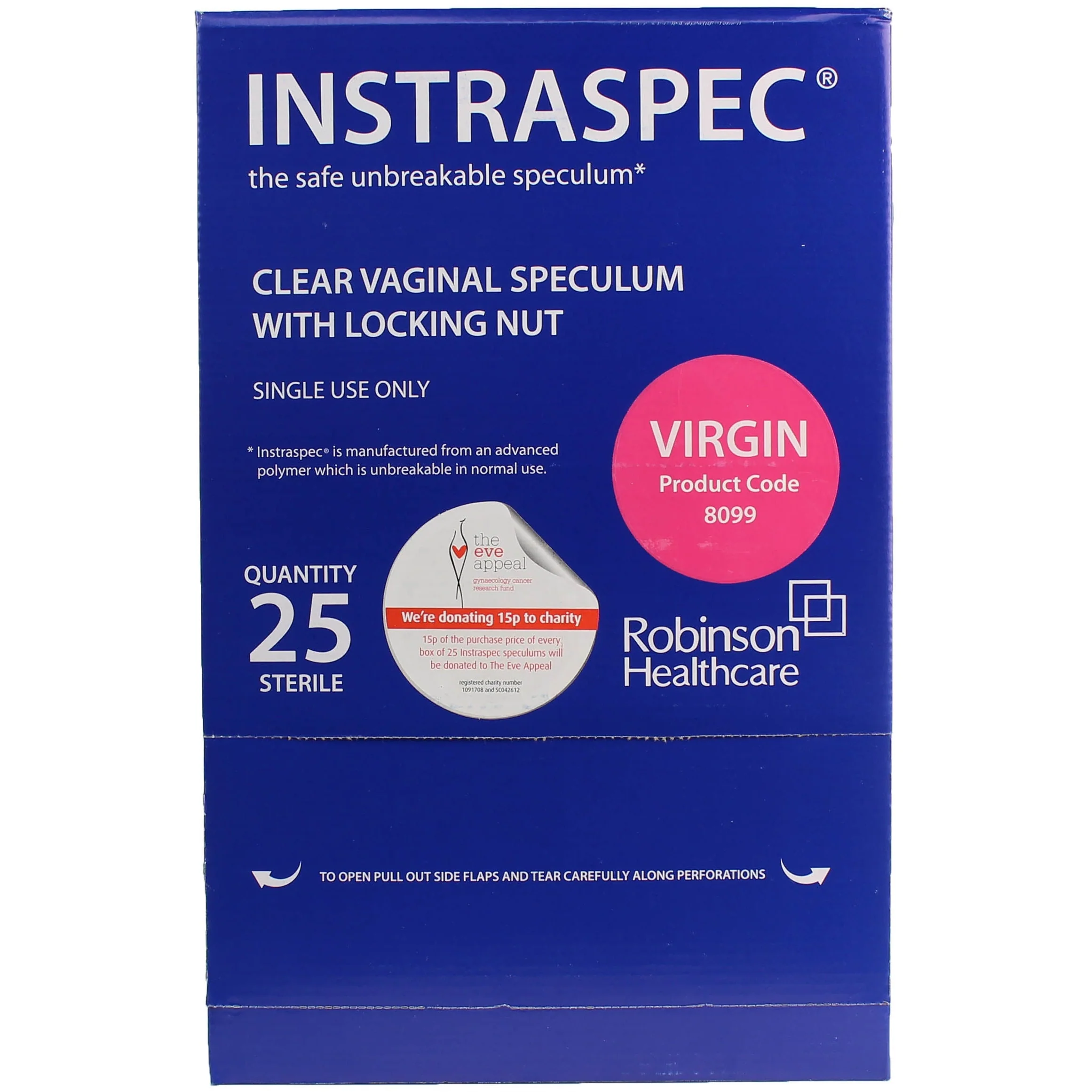 Instraspec Virgin Plastic Vaginal Speculum x 25 - Image 2