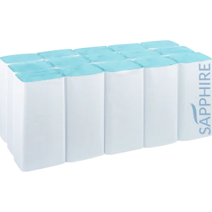 Interfold Towels Blue - 22cm x 24cm - Pack of 3600