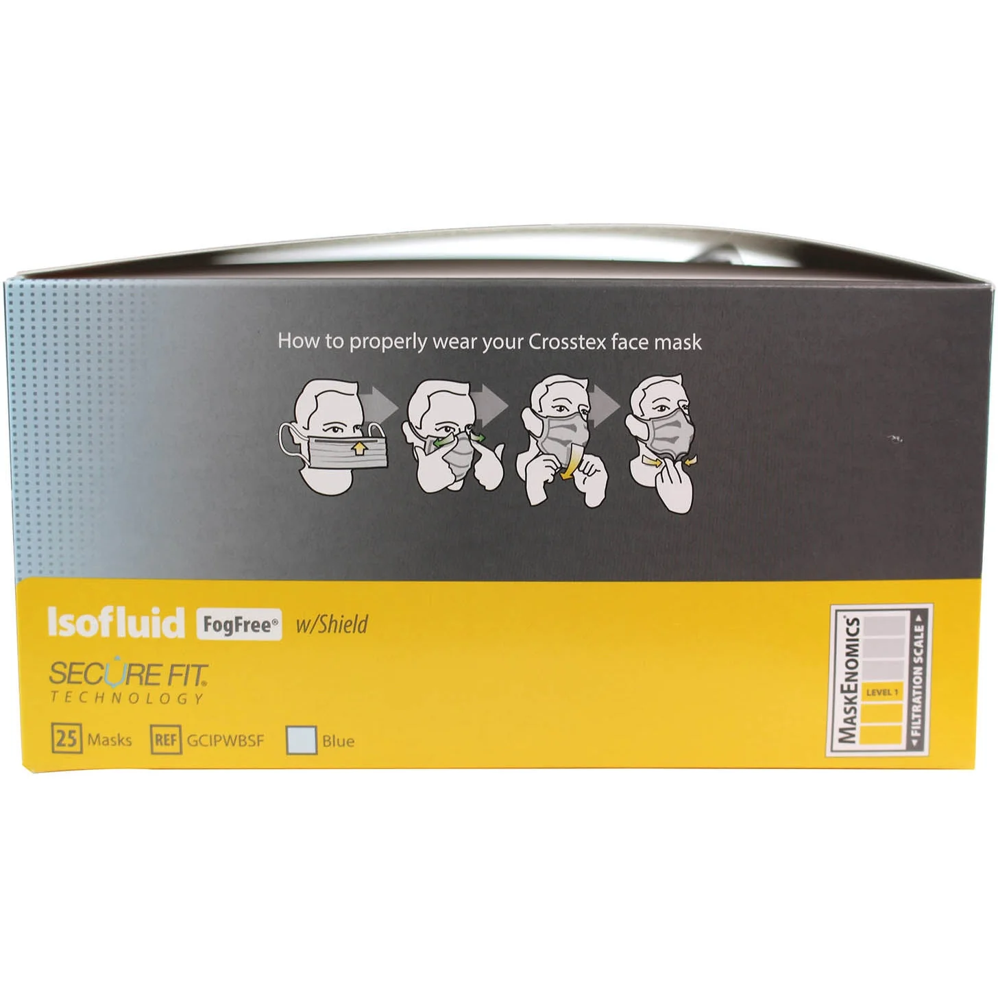 Isofluid FogFree® SecureFit® Splash Shield Masks with Visor (25) - Image 6