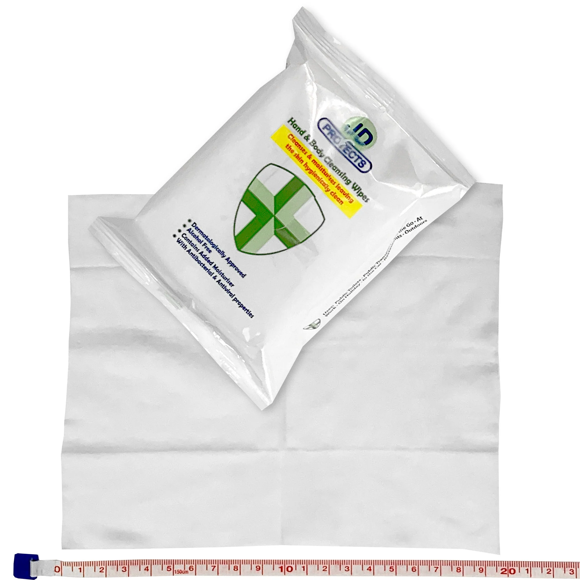 JD Protects Anti Viral Hand Sanitising Wipes (20 wipes) - Image 3