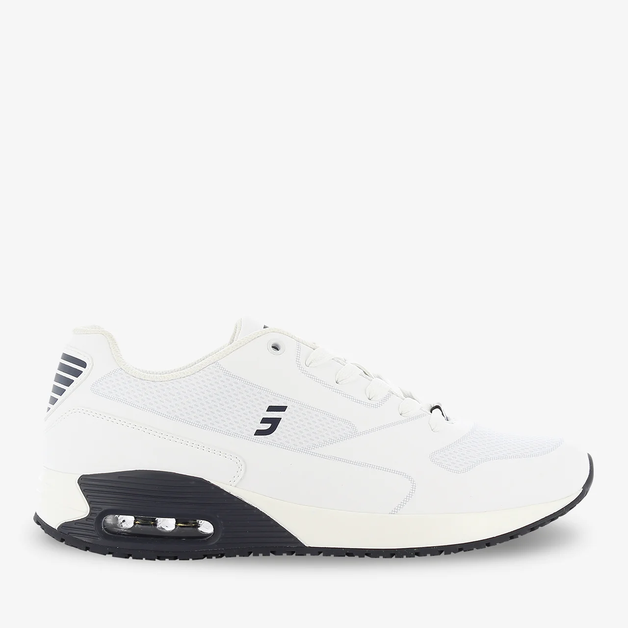 Justin Comfortable Nursing Trainer for Men - White - Image 18