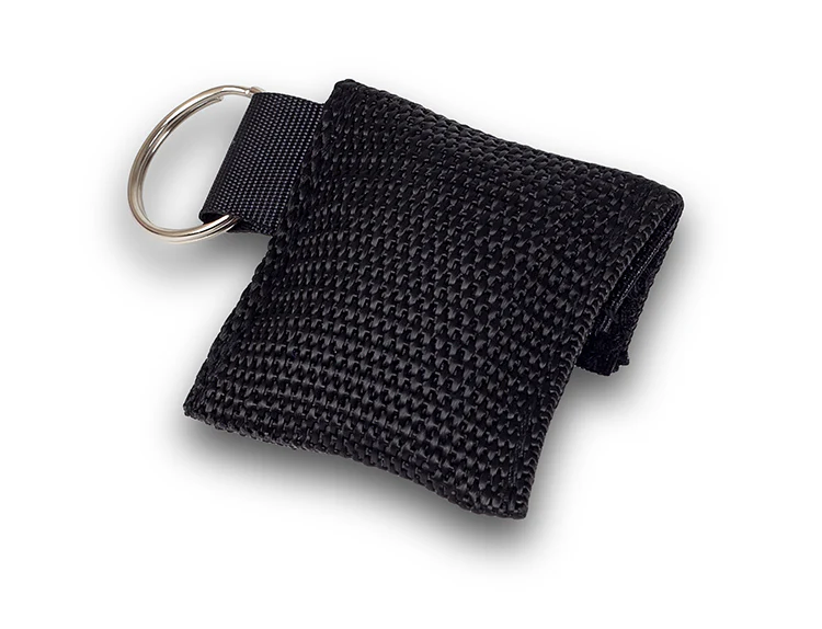 Key Ring CPR Mask Bag - Black - Image 4