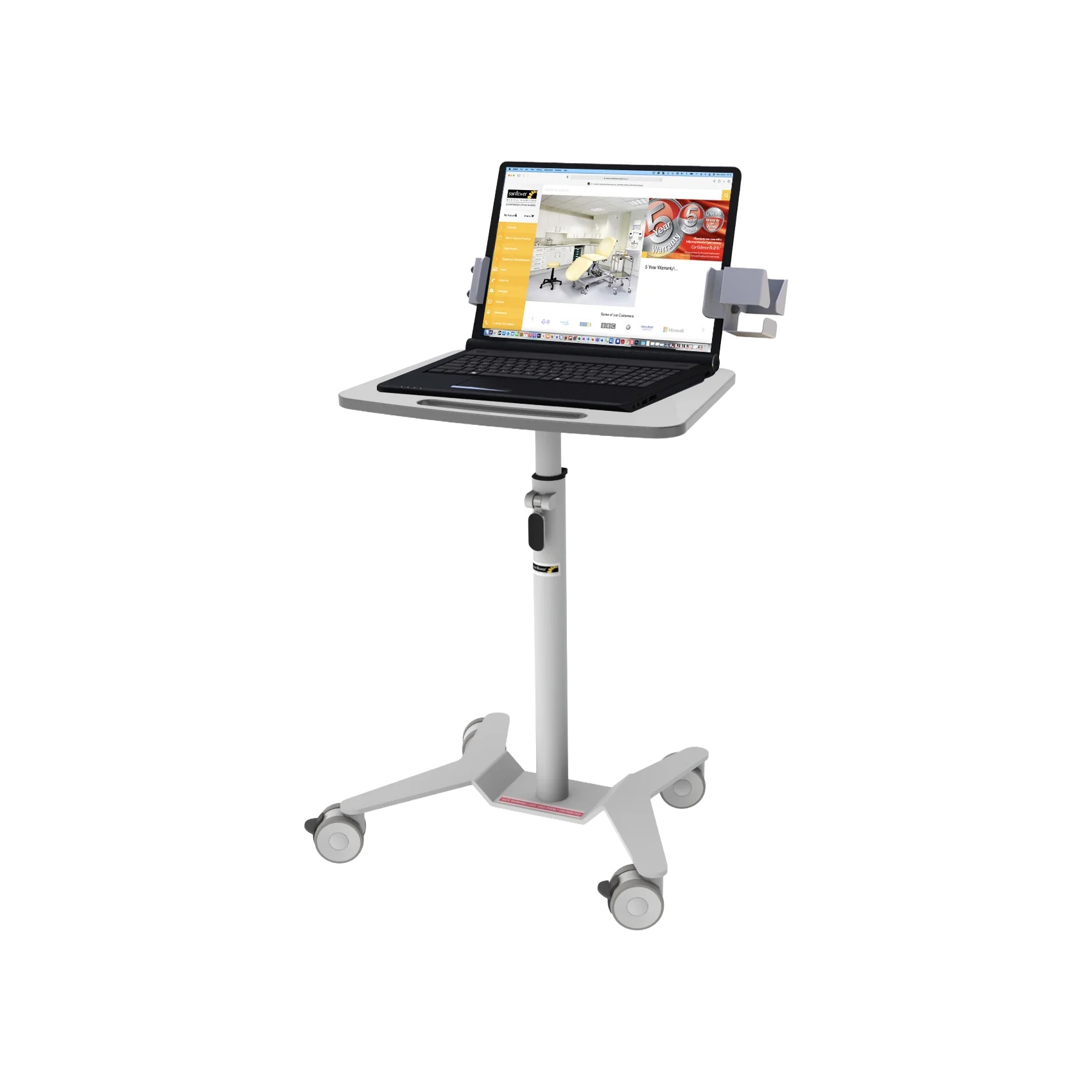 Kinect Laptop Station - Manual Height Adjustment Small Worktop