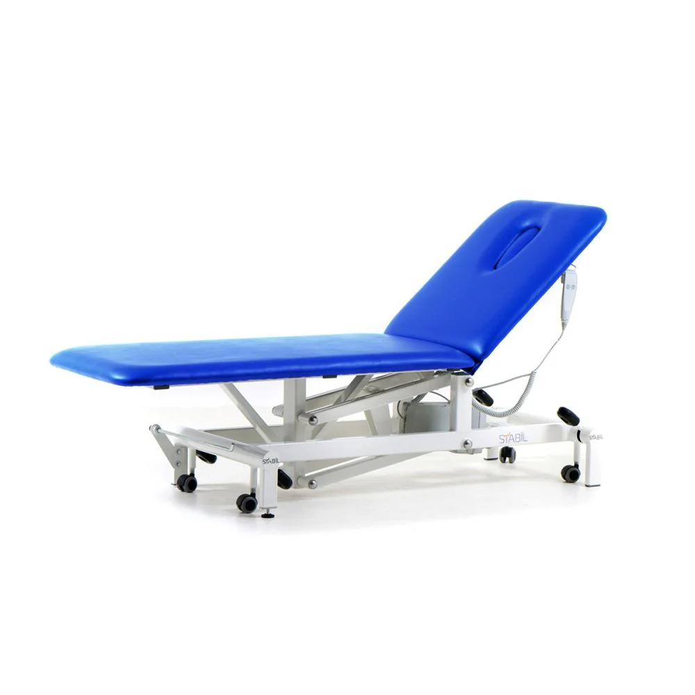 Komfort 2-Section Electric / White Frame / Mid Blue Upholstery - Image 2