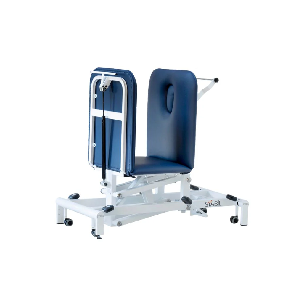 Komfort 3-Section Electric - White Frame - Mid Blue Upholstery - Image 6
