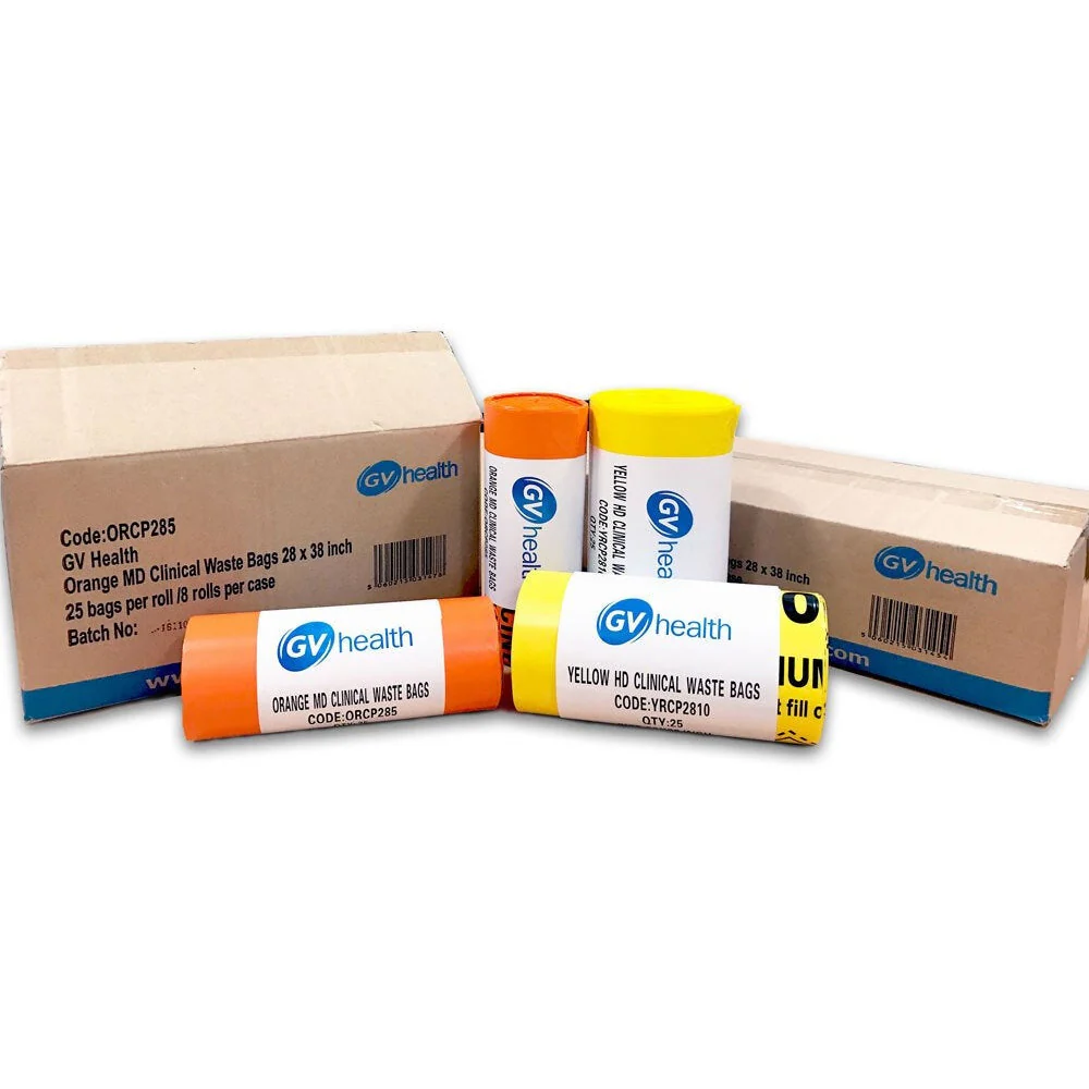 Large Yellow Medium Duty Clinical Bag - Roll Of 50 - Image 2