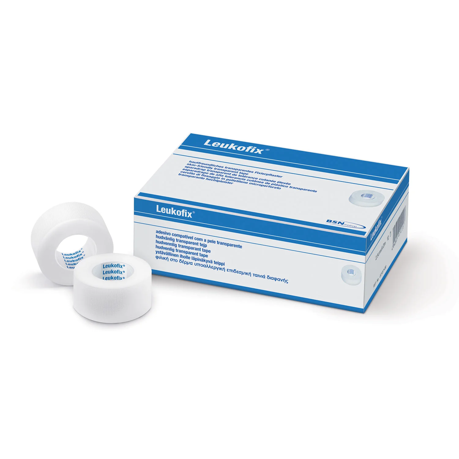 Leukofix® 2.5cm x 9.2m Transparent Adhesive Tape per Roll - Image 2