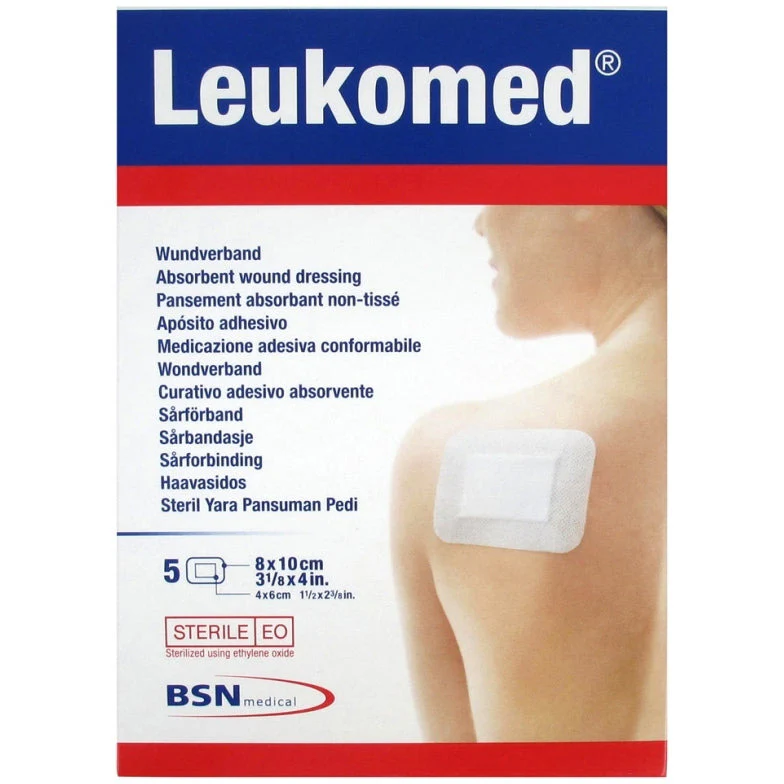 Leukoplast Leukomed T Plus - 5pcs 8cm x 10cm