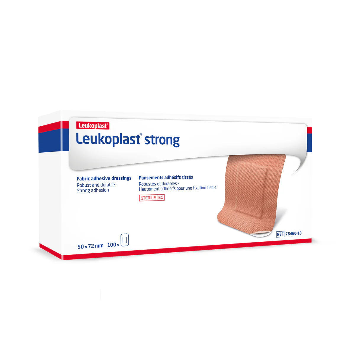 Leukoplast Strong First Aid Dressings 7.2 x 5cm - Pack of 100