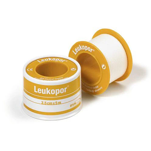 Leukopor 5.0cm x 9.2m Zinc Surgical Adhesive Tape per pack 1 x 6