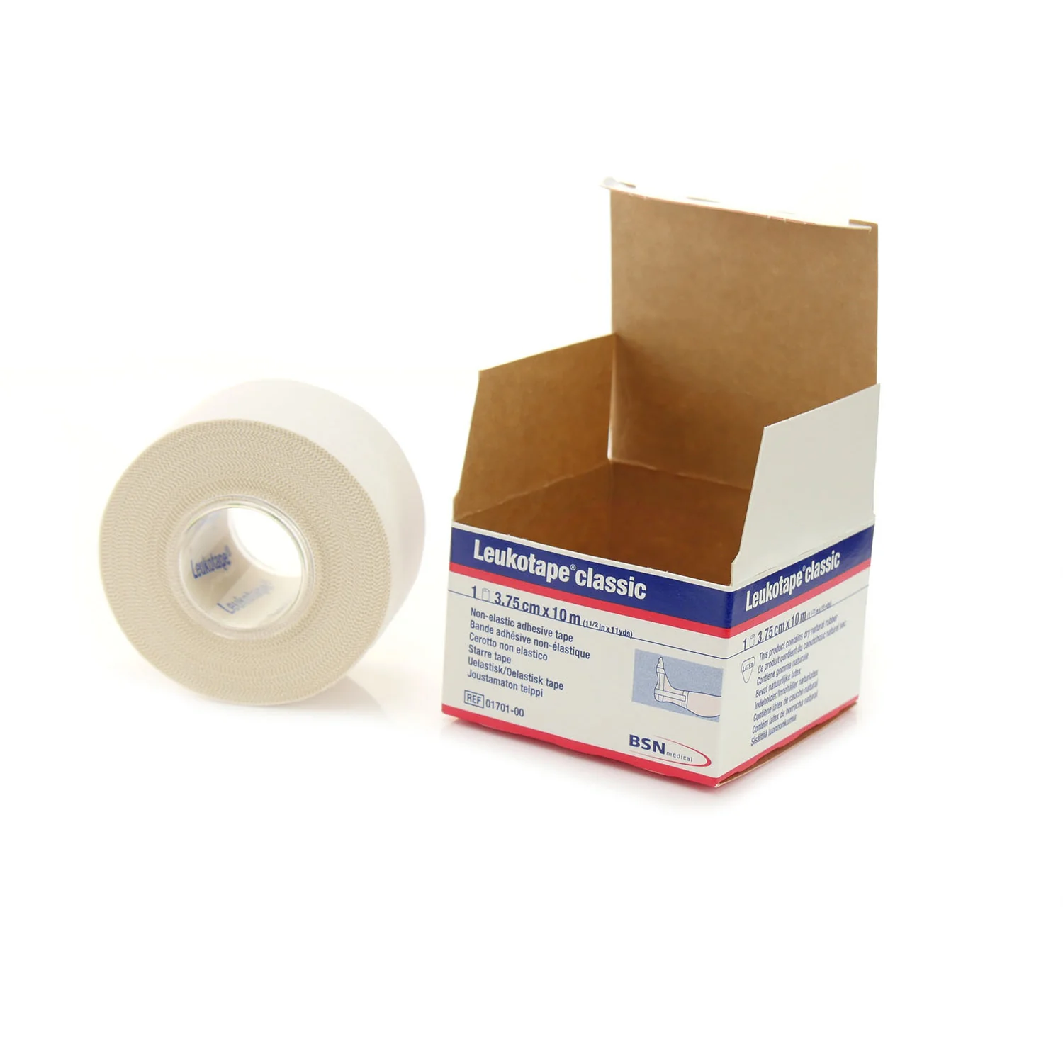 Leukotape® Classic 3.75cm x 10m Zinc Oxide Adhesive Tape Single Roll - Image 2