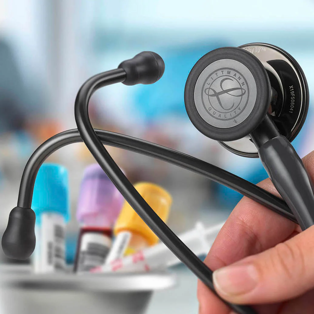 Littmann Cardiology IV Diagnostic Stethoscope: All Black 6163 - Over Engraved - Image 3