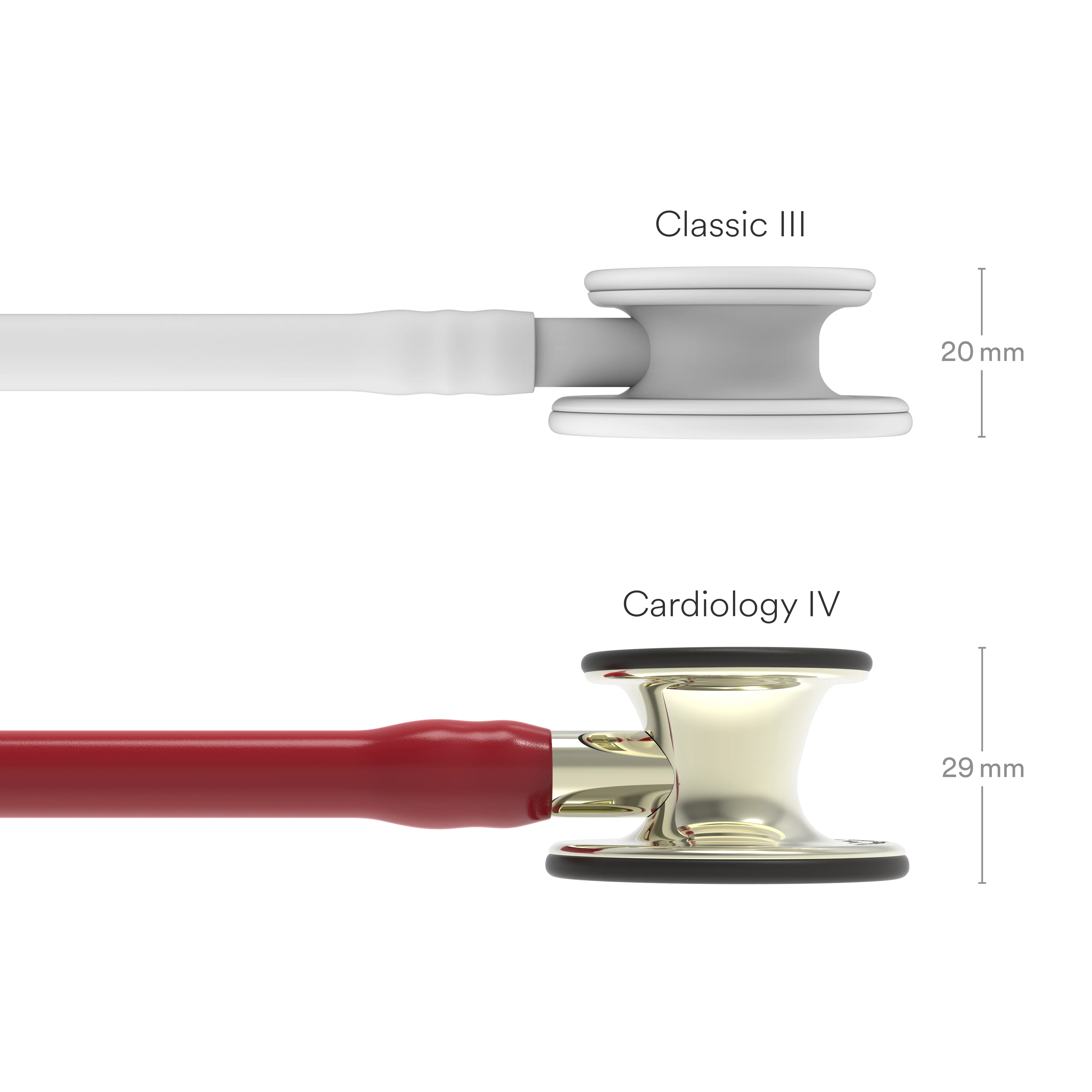 Littmann Cardiology IV Diagnostic Stethoscope: Champagne & Burgundy Tube 6176 - Image 3