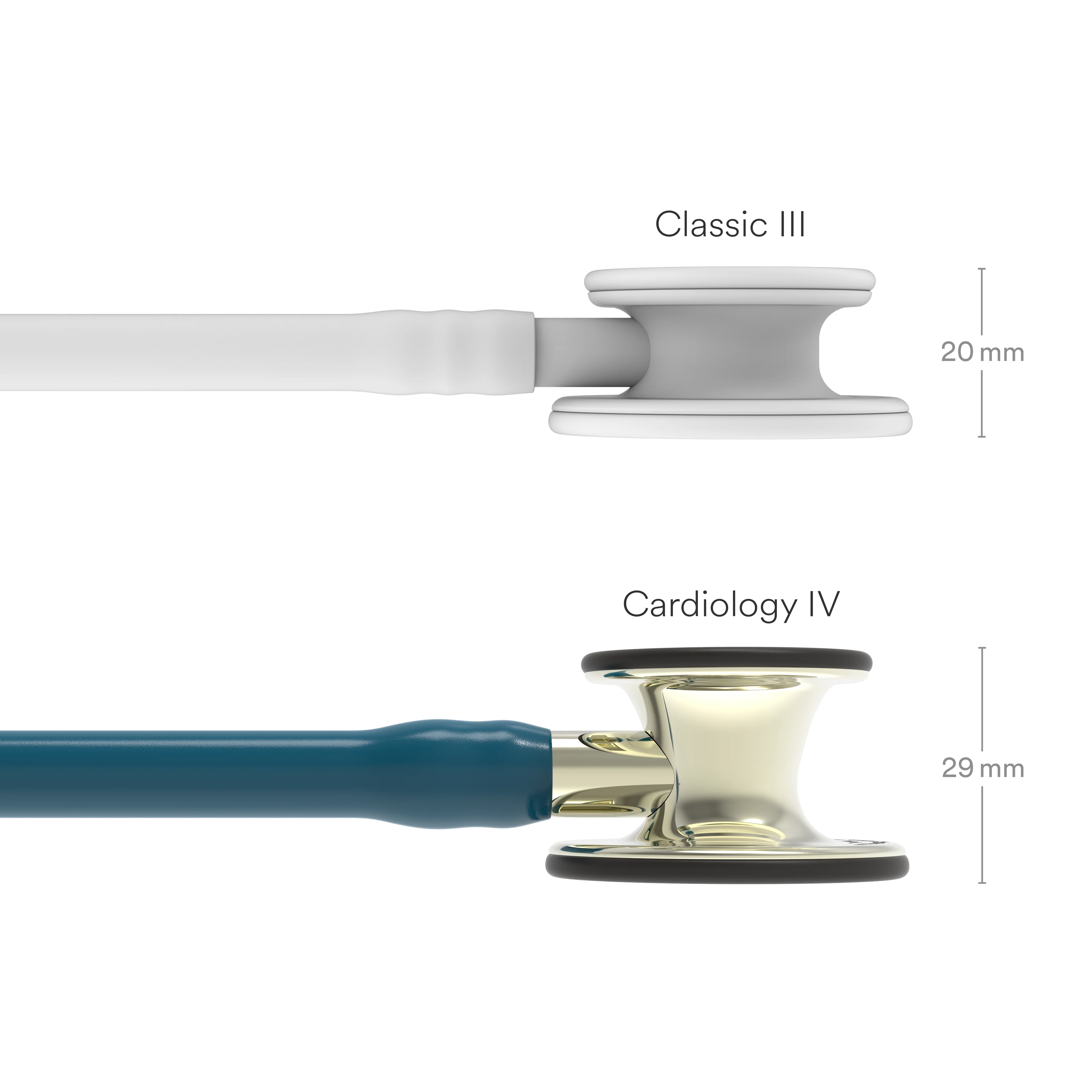 Littmann Cardiology IV Diagnostic Stethoscope: Champagne & Caribbean Blue 6190 - Image 3