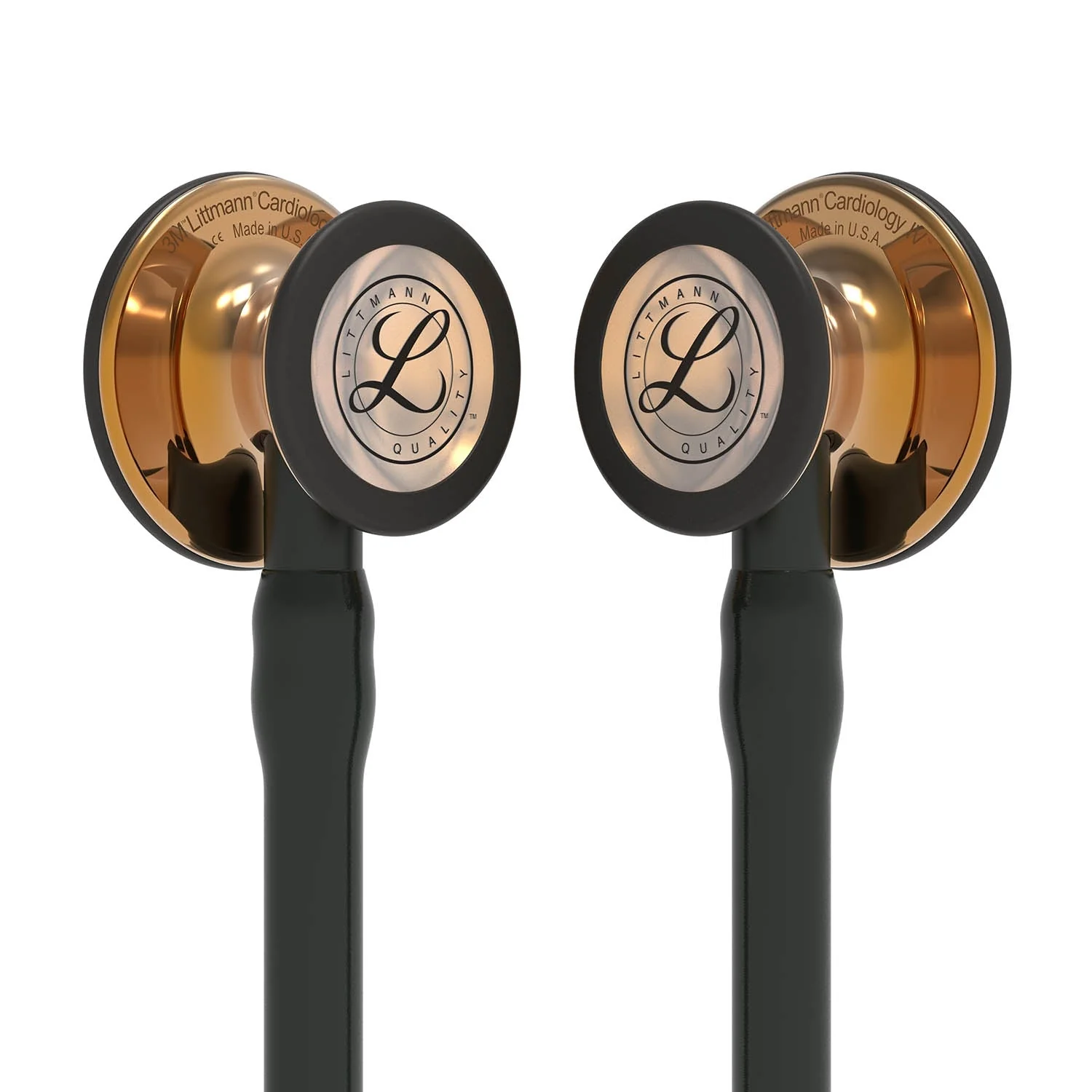 Littmann Cardiology IV Diagnostic Stethoscope: High Polish Copper & Black - 6180 - Over Engraved - Image 3