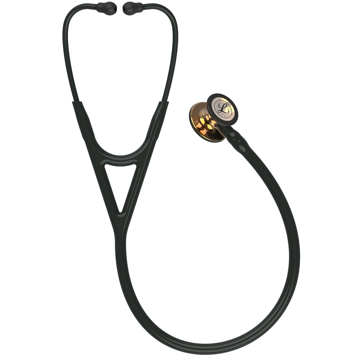 Littmann Cardiology IV Diagnostic Stethoscope: High Polish Copper & Black - 6180 - Over Engraved - Image 4