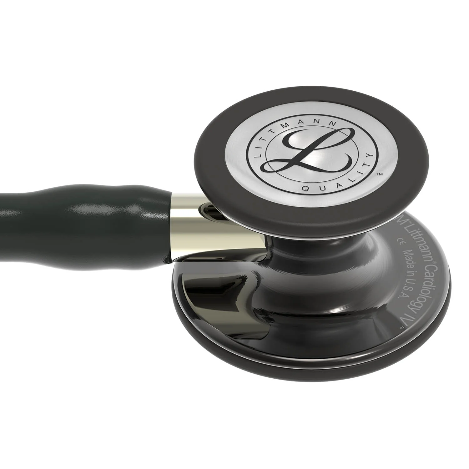 Littmann Cardiology IV Diagnostic Stethoscope: Polished Smoke & Black - Champagne Stem 6204 - Image 6
