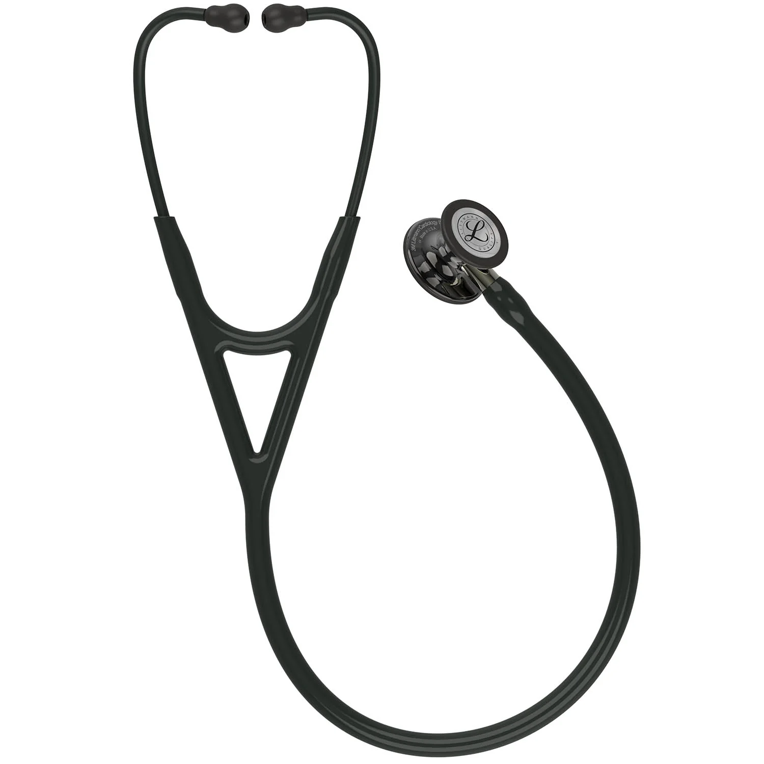 Littmann Cardiology IV Diagnostic Stethoscope: Polished Smoke & Black - Champagne Stem 6204 - Image 7