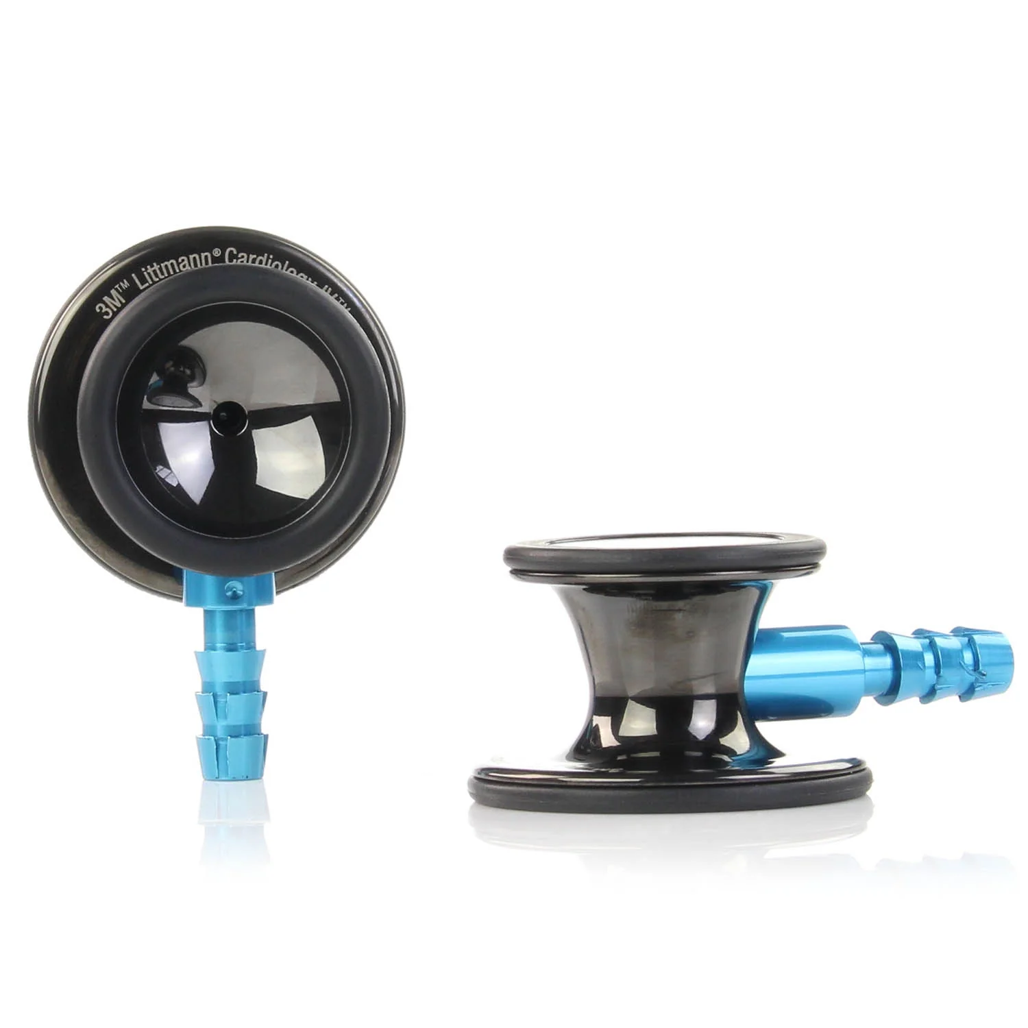 Littmann Cardiology IV Diagnostic Stethoscope: Polished Smoke & Navy - Blue Stem 6202 - Image 8
