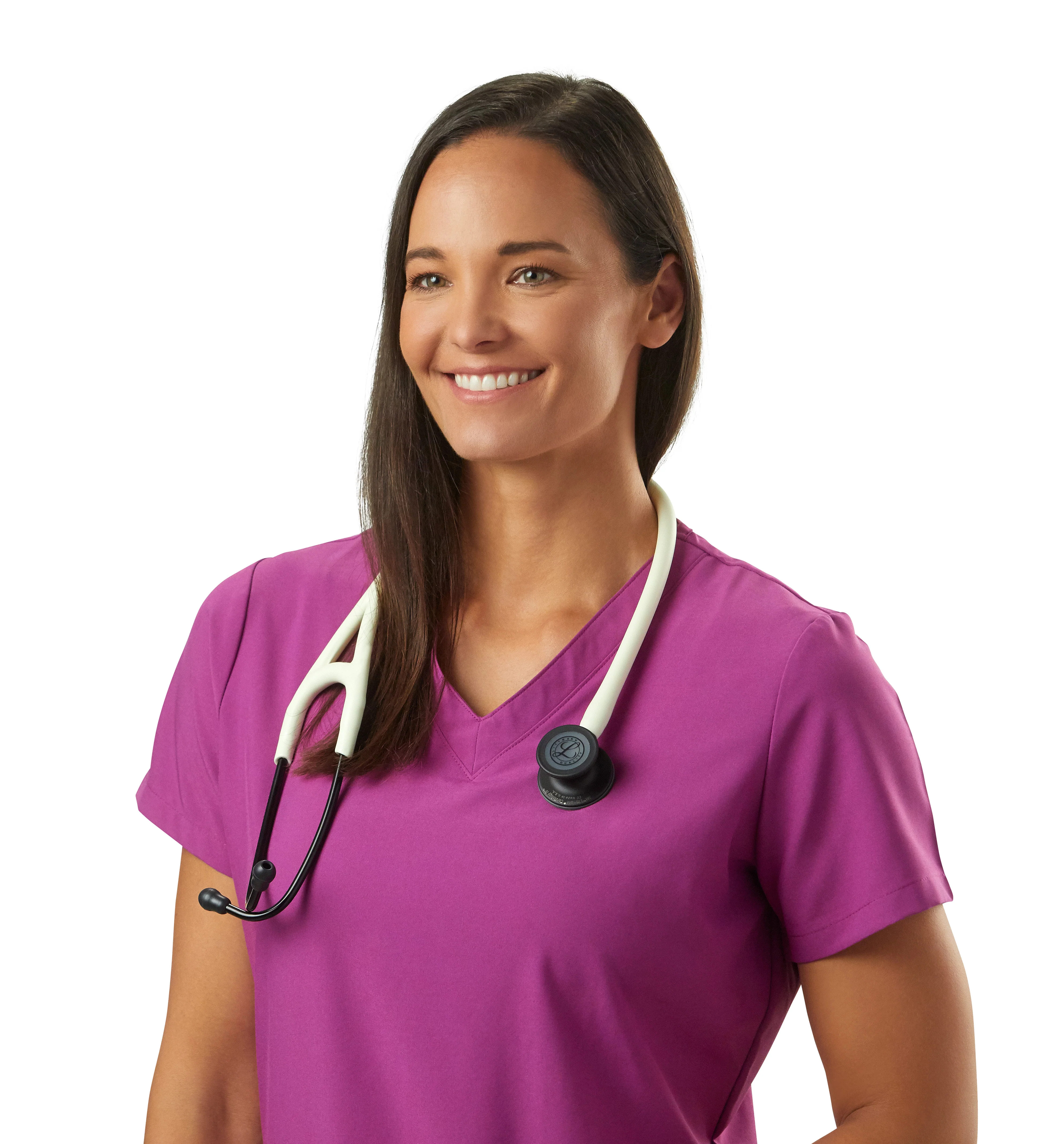 Littmann Cardiology IV Diagnostic Stethoscope: Satin Alabaster Tube 6186C - Over Engraved - Image 4