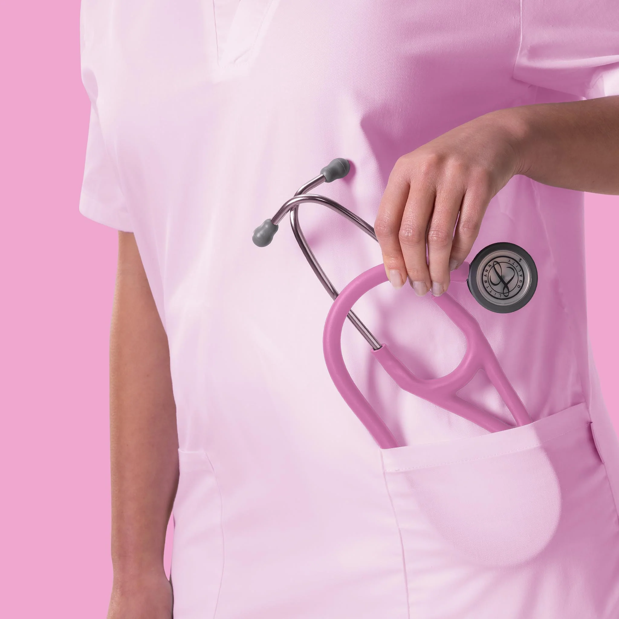 Littmann Cardiology IV Diagnostic Stethoscope: Satin Rose Pink Tube 6159C - Image 7
