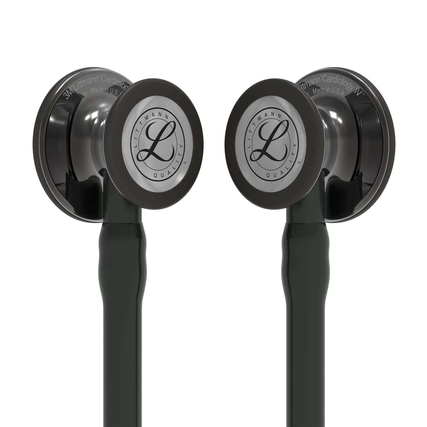 Littmann Cardiology IV Diagnostic Stethoscope: Smoke & Black - Black Stem 6232 - Image 5